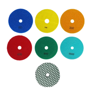 100 mm Flexible Diamond Dry Polishing Pads Stone Polishing Dish Fast Brightness and Durable Diamond Polishing Pad