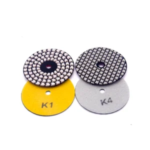 100mm 2inch Diamond Polishing Pad Buffing Pads for Car Bodies 1500 Grit Dry Use
