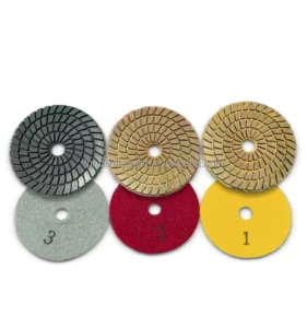 100mm 3-Step Dry Diamond Polishing Pads for Granite Marble Concrete Stone