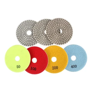 100mm 3mm Thick Flexible Grinding Sanding Disc Metal Bond Diamond Wet/Dry Polishing Pads Marble Granite Deburring