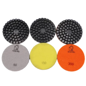 100mm Diamond Abrasive Pad 8mm Thickness for Concrete Marble Granite Polishing