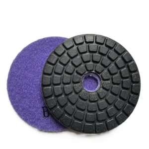 100mm Diamond Polishing Buffing Pad Wet Dry Flexible Resin for Floor Granite Marble Quartz Engineer Stone 4 Inch
