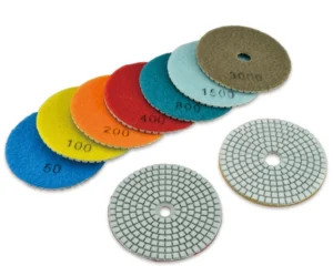 100mm Wet Resin Bond Flexible Diamond Polishing Pad Wet Diamond Polishing Pads for Granite Marble Stone Concrete Surface