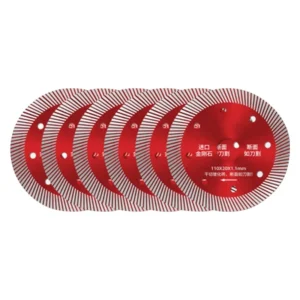105mm Super Thin Continuous Rim Diamond Cutting Disc Steel Blade Dry Hot Press Concrete OEM Industrial Saw Blade 20mm Arbor 140