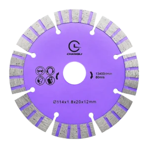 114mm 115mm Diamond Saw Blade Industrial Grade OEM Granite with 12mm Segment Height for Cutting Granite Marble Concrete