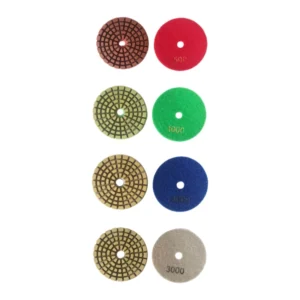 12 Pcs set 100mm Diamond Resin Bond Wet Polishing Pads for Marble Granite