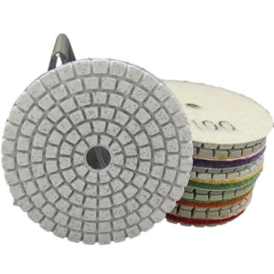 125 Diamond Polishing Pads 5 Inch 30 10000 Grit Dry Wet Flexible Grinding Discs for Granite Marble Stone Floor Polishing