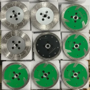 125mm Turbo Teeth Diamond Saw Blade Hot Pressed for Granite Monument Stone Dry Cutting
