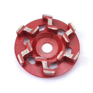 125mm Z Shape 7 Segments Diamond Abrasive Plate Grinder Machine Use 30#-150# Diamond Grinding Cup Wheel