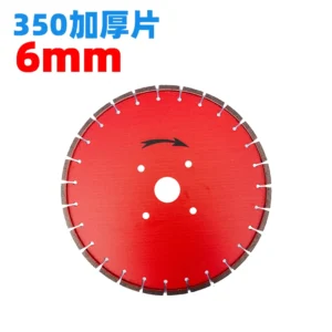 14″ 350mm Diamond Saw Blade 6mm Segment Thickness for Road Cutting Machine Concrete Floor Grooving Disc 50mm Arbor