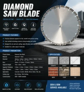 14in10-16mm Industrial High Frequency Welded Ti-coated Turbo Diamond Saw Blade Concrete Cutting Blades
