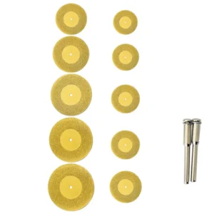 16 60mm Mini Abrasive Diamond Cutting Disc Set With Mandrels Cutting Disk Rotary Tool Kit Saw Blade Grinding Wheel Disc