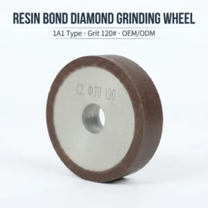 1A8 Resin Bond Diamond CBN Cut-Off Wheel Small Grinding Head with Steel Base for Aluminum Deburring & Grinding