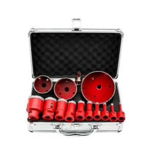 1Kit/13pcs 6-100mm Diamond Core Drill Bit Set M14 Dry Wet Vacuum Brazed Granite Cutting Hole Saw Kit for Tile Marble Ceramic