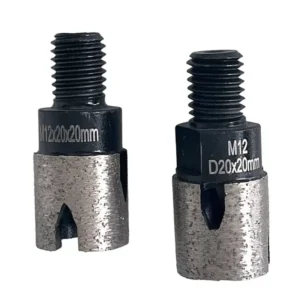 20x20mm Crown Sintered Diamond Incremental Finger Tip Bit M10 M12 Right Left Thread for Granite Quartz Porcelain Sink Cut Out