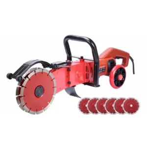 220V 6800W Multi function Wall Slotting Machine Electric Concrete Wall Cutting Machine Diamond Saw Blade 27cm