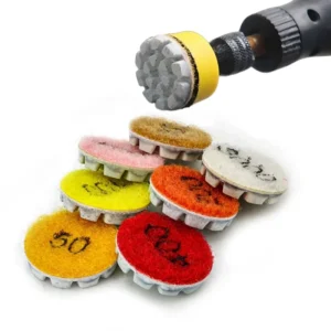 25mm Mini Diamond Wet Polishing Pads Marble Granite Grinding Wheel Polishing Disc Flexible Resin Sanding Disc Self Adhesive