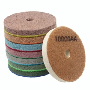 3″/4″ Sponge Diamond Polishing Buffing Pads for Grinding Granite Marble Artificial Stone Concrete Sanding Disc Polisher