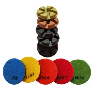 3″ Diamond Concrete Polishing Pads Wet Dry Diamond Disc for Polish Graint Concrete Floor