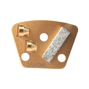 3 Hole Trapezoid PCD Grind Shoes Industrial Diamond Grinding Plate Diamondgrinding Tools