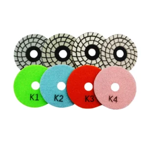 3 Inch 4 Steps Dry Customized Diamond Polishing Pads for Stones Granite and Marble Polishing