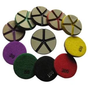 3 Inch 76x9mm Super Premium Ceramic Hybrid Bond Transitional Diamond Pad for Metal Scratch Removal and Resin Preparation
