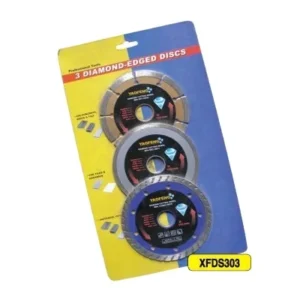 3 Piece Set 115mm Diamond Discs Circular Saw Blades OEM Hot Cold Press for Wet Dry Cutting Concrete Marble Stone