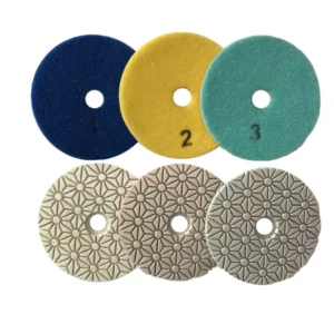 3 Step 100mm Wet Diamond Polishing Pads for Marble Tile Granite Ceramic Abrasive Tools