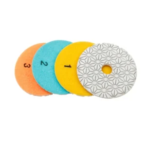 3 Step Resin Bond Wet or Dry Diamond Polishing Pads for Granite Marble and Quartz