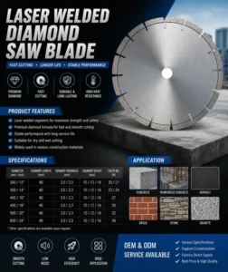 350mm 14” Diamond Saw Blade Designed for Concrete Cutter Wall Cutting Concrete Cutting