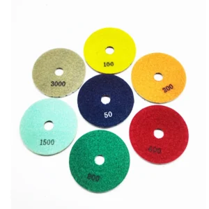 3inch 4inch 5inch 6inch 8inch Diamond Sponge Buffing Pads OEM Customizable 3mm Thickness