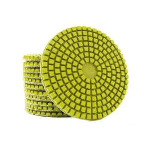 3mm 6mm 8mm Thick 4″ 100mm Wet Diamond Polishing Pads for Concrete Floor Stone Marble Granite Surface