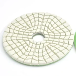 4” 100 mm Resin Wet Dry 3 Step Polishing Pads Diamond Flexible Polishing Pads for Granite Marble Quartz