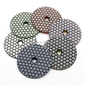 4″ 100MM Resin Bond Diamond Dry Polishing Pads Flexible Grinding Disc Marble Sanding Disc for Granite Tile