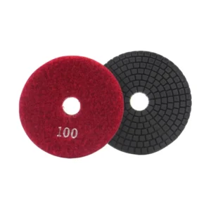 4” 100mm 7-Row Multi-Color Buffing Wet Polishing Pad Long Lifespan High Efficiency OEM for Granite Marble Quartz
