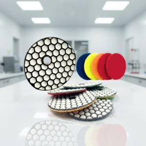 4″ 100mm Diamond Dry Polishing Buffing Pads Sanding Disc Stone Polisher Pad for Granite Marble