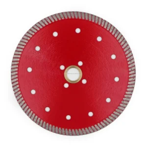4 7Inch 105 230mm Wet Dry Hot Press Continuous Rim Turbo Teeth Wave Diamond Saw Blades for Porcelain Tile Marble Stone