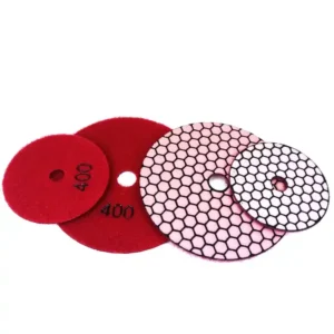 4” Dry Polishing Pad for Concrete Polishing 3 Steps Diamond Tools Floor Sander Floor Buffer Dry Polishing Pad