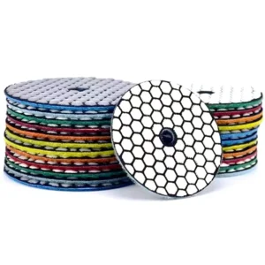 4 Inch 100mm 3.0mm Thick Medium Hardness Diamond Polishing Pad for Angle Grinder Stone Grinding