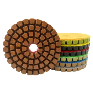 4 Inch 100mm Diamond Buffing Pads Coarse Grit 100 for Marble Concrete Floor Wet Polishing Angle Grinder Compatible