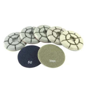 4 Inch 100mm Diamond Resin Bond Floor Polishing Pad High Working Efficiency Durable Concrete Floor Dry Wet OEM