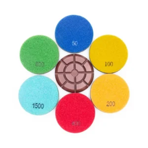 4 Inch 3In Diamond Polishing Pads Grit 50 Diamond Sanding Pads Floor Grinding Pads for Granite Marble Stone Concrete