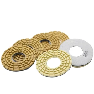 4 Inch 50 to 3000 Grit Dry or Wet Diamond Polishing Pad Disc for Concrete and Stones Floor