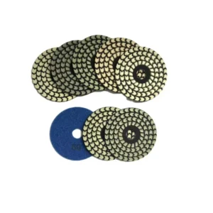 4 Inch Arrow 7 Steps Diamond Polishing Pad Flexible Resin for Granite Marble Terrazzo Floor Quartz Engineer Stone Wet Dry