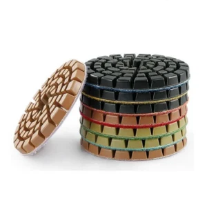 4 Inch Buffing Pads Diamond Polishing Pads for Wet Polishing Grinding Marble Granite Customized OEM OBM ODM