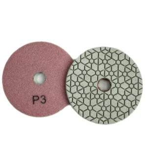 4 Inch Diamond 3 Step Wet Polishing Buffing Concrete Marble Granite Stone Floor 100mm Diameter ANGLE GRINDER