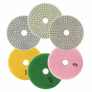 4 Inch Diamond Flexible Polishing Sanding Resin Pads Disc Marble Terrazzo Concrete Granite Dry For Cleaner Surface