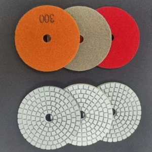 4 Inch Diamond Polishing Pads 12Pcs Wet Dry 50 3000 Grit for Granite Stone Concrete Marble Glass OEM Hook and Loop Backing