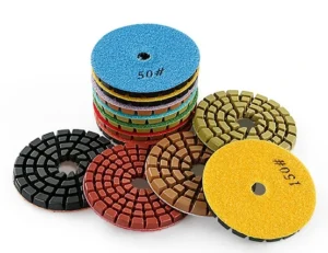 4 Inch Diamond Polishing Pads Set 8mm Thickness for Grinding Cement and Concrete Floor Grinder and Polisher