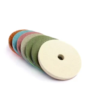 4 Inch Diamond Sponge Foam Polishing Pad Flexible Resin Buffing for Marble Granite Ceramic Porcelain Tile OEM Customizable